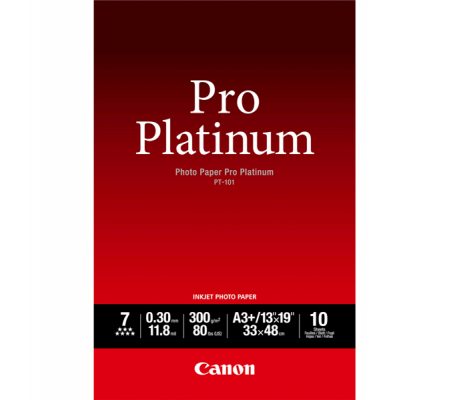 Carta fotografica PT-101 Pro Platinum - A3+ - 10 Fogli - Canon - 2768B018 - 013803092905 - DMwebShop