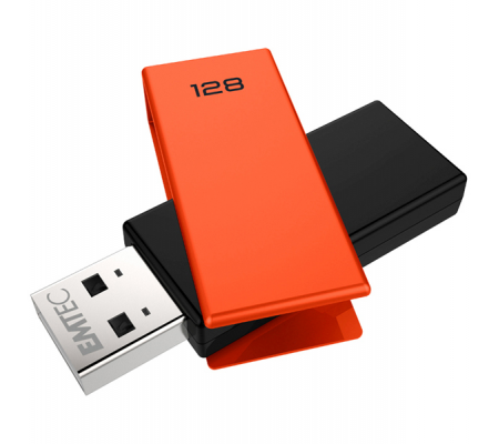 Memoria USB 2.0 - C350 - 128 Gb - Arancione - Emtec - ECMMD128GC352 - 3126170159854 - DMwebShop