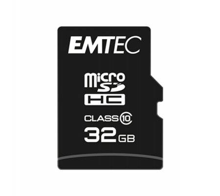 Micro SDHC Class 10 Classic - 32 Gb - Emtec - ECMSDM32GHC10CG - 3126170158505 - DMwebShop