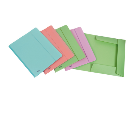 Cartella 3L con elastico Pastel - PPL - 24 x 33 cm - colori assortiti - Favorit - 400115580 - 8006779020807 - DMwebShop