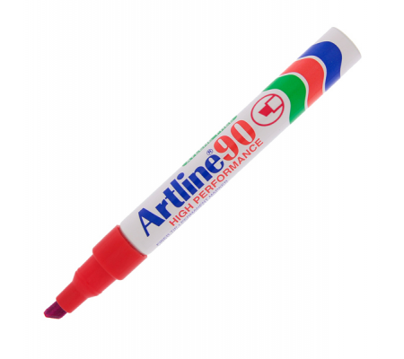 Marcatore permanente A 90 - punta scalpello - 2 - 5 mm - rosso - Artline - A90R - 4974052802324 - DMwebShop