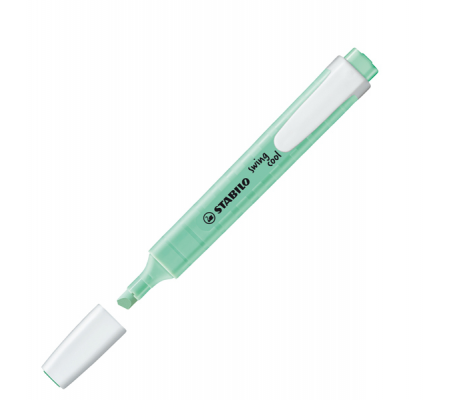 Evidenziatore Swing Cool pastel - punta a scalpello - tratto 1 - 4 mm - verde menta 116 - Stabilo - 275/116-8 - 4006381518529 - DMwebShop