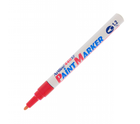 Marcatore permanente A 440 - a vernice - punta tonda fine - 1,2 mm - rosso - Artline - A440R - 4974052820427 - DMwebShop