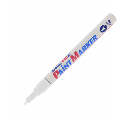 Marcatore permanente A 440 - a vernice - punta tonda fine - 1,2 mm - bianco - Artline - A440BI - 4974052820458 - DMwebShop