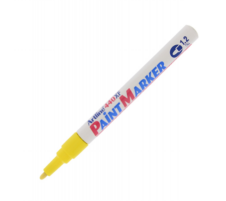 Marcatore permanente A 440 - a vernice - punta tonda fine - 1,2 mm - giallo - Artline - A440G - 4974052820441 - DMwebShop