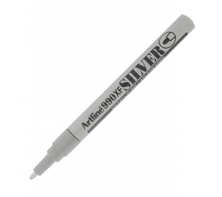 Marcatore permanente A 990 - a vernice - punta tonda fine - 1,2 mm - argento - Artline - A990ARG - 4974052823015 - DMwebShop