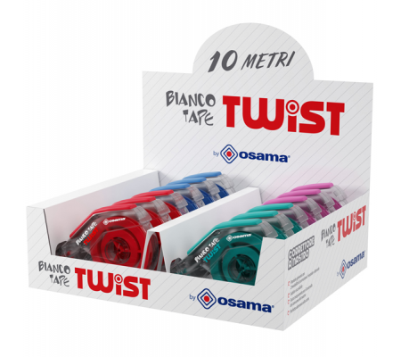 Correttore a nastro Tape Twist - 5 mm x 10 mt - conf. 12 pezzi - Osama - OW 10161 - 8007404250101 - DMwebShop