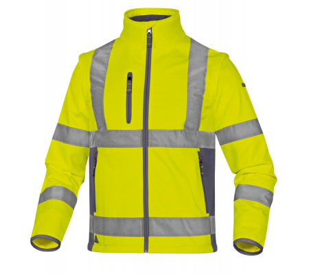 Giacca Softshell Moonlight 2 alta visibilita' - poliestere - taglia M - giallo fluo - Deltaplus - MOON2JGTM - DMwebShop