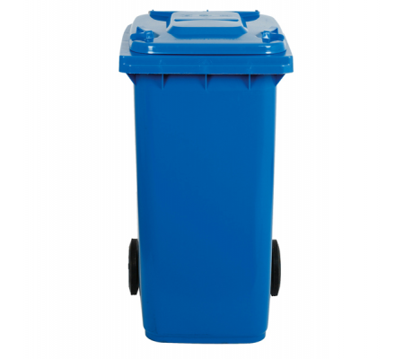 Bidone carrellato - 48 x 55 x 93 cm - 120 lt - blu - Mobil Plastic - 1/120/5-BLB - 8004331112151 - DMwebShop