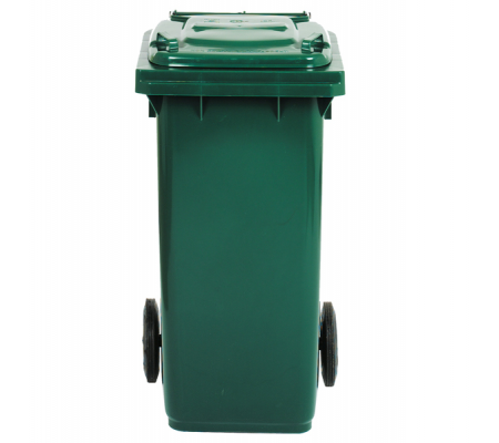 Bidone carrellato - 48 x 55 x 93 cm - 120 lt - verde scuro - Mobil Plastic - 1/120/5-VES - 8004331112755 - DMwebShop