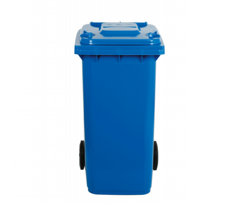 Bidone carrellato - 58 x 73 x 107 cm - 240 lt - blu - Mobil Plastic - 1/240/5-BLB - 8004331124154 - DMwebShop