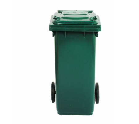 Bidone carrellato - 58 x 73 x 107 cm - 240 lt - verde scuro - Mobil Plastic - 1/240/5-VES - 8004331124758 - DMwebShop