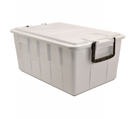 Contenitore Foodbox con coperchio - 58 x 38 x 26 cm - 40 lt - PPL riciclabile - bianco - Mobil Plastic - 143/40-BIM - 8004331143407 - DMwebShop