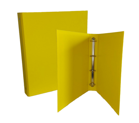 Raccoglitore King - 4 anelli tondi 30 mm - dorso 4 cm - f.to utile 22 x 30 cm - rivestimento in PPL - giallo - Starline - CPPL4-30GI - 8025133025937 - DMwebShop