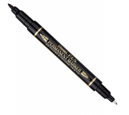 Marcatore permanente Twin tip - doppia punta fine - extra fine - nero - Pentel - N75W-AE - 4711577043876 - DMwebShop