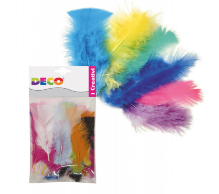 Piume colorate - 10 gr - Deco - 05756 - DMwebShop