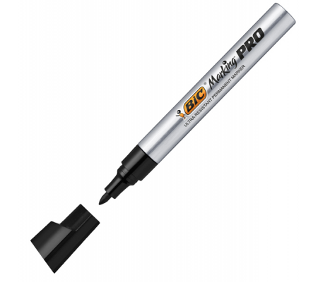 Marcatori permanenti Marking Pro - punta tonda - nero - scatola 12 pezzi - Bic - 964800 - 3086123537880 - DMwebShop