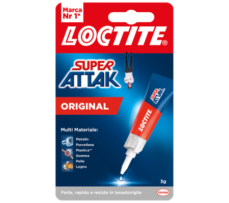 Colla Super Attak Original - 3 gr - trasparente - Loctite - 2632156 - DMwebShop