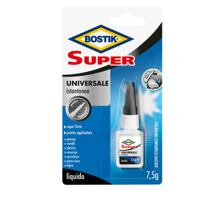 Colla istantanea universale Super - 7,5 gr - trasparente - Bostik - D2755 - 8023779027551 - DMwebShop