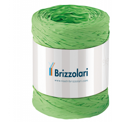 Nastro Rafia sintetica - verde chiaro 10 - 5 mm x 200 mt - Brizzolari - 01003710 - 8031653208569 - DMwebShop