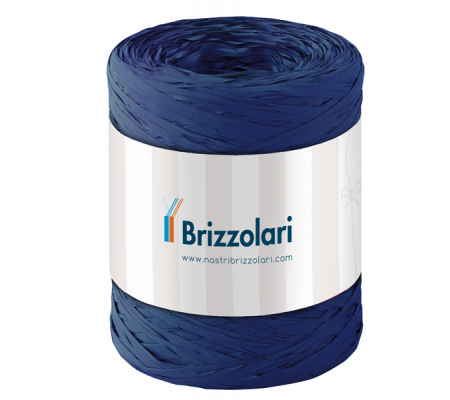 Nastro Rafia sintetica - blu scuro 37 - 5 mm x 200 mt - Brizzolari - 01003737 - 8031653208675 - DMwebShop