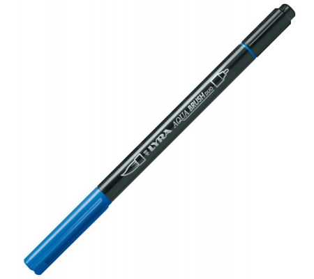 Pennarello Aqua Brush Duo - punte 2-4 mm - blu cobalto chiaro - Lyra - L6520044 - 4084900661956 - DMwebShop