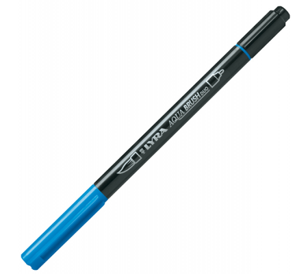 Pennarello Aqua Brush Duo - punte 2-4 mm - ceruleo - Lyra - L6520048 - 4084900662014 - DMwebShop