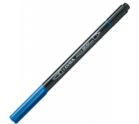 Pennarello Aqua Brush Duo - punte 2-4 mm - blu di prussia - Lyra - L6520051 - 4084900662045 - DMwebShop