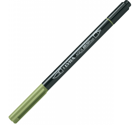 Pennarello Aqua Brush Duo - punte 2-4 mm - verde di cromo - Lyra - L6520068 - 4084900662137 - DMwebShop