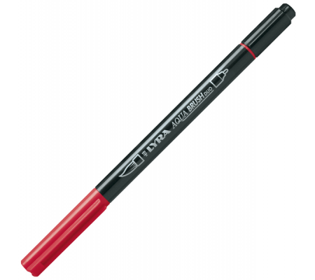 Pennarello Aqua Brush Duo - punte 2-4 mm - rosso Pompei - Lyra - L6520091 - 4084900662342 - DMwebShop