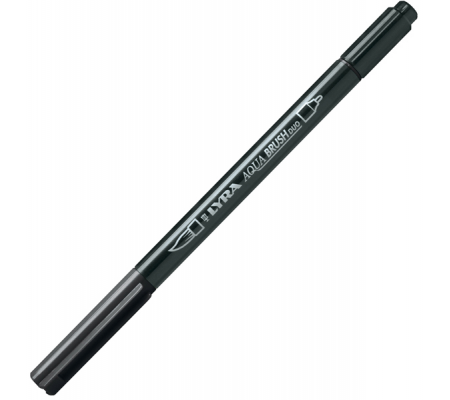 Pennarello Aqua Brush Duo - punte 2-4 mm - nero - Lyra - L6520099 - 4084900662373 - DMwebShop