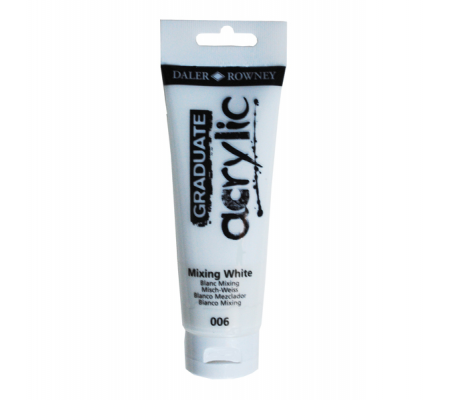 Colore acrilico fine Graduate - 120 ml - bianco miscela - Daler Rowney - D123120006 - 5011386077611 - DMwebShop