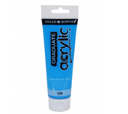 Colore acrilico fine Graduate - 120 ml - ceruleo imitazione - Daler Rowney - D123120130 - 5011386020525 - DMwebShop