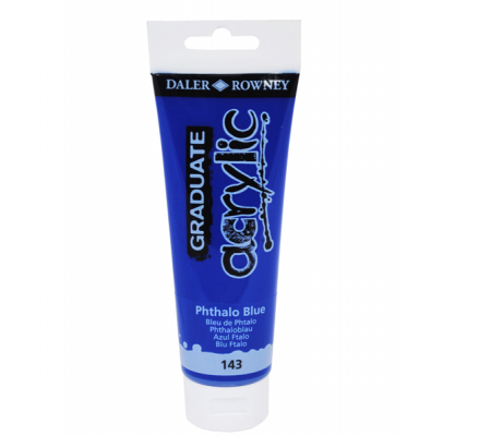 Colore acrilico fine Graduate - 120 ml - blu ftalo - Daler Rowney - D123120143 - 5011386020587 - DMwebShop