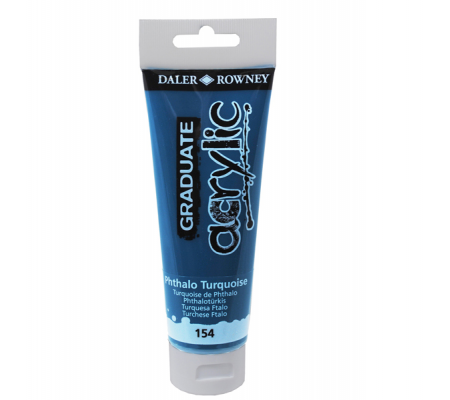 Colore acrilico fine Graduate - 120 ml - turchese ftalo - Daler Rowney - D123120154 - 5011386062709 - DMwebShop