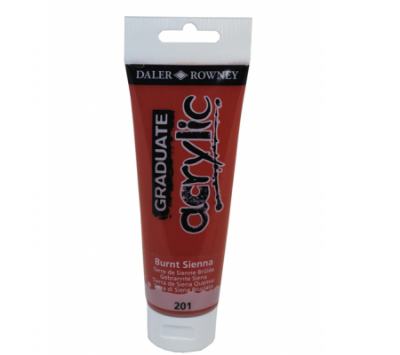 Colore acrilico fine Graduate - 120 ml - terra di Siena bruciata - Daler Rowney - D123120201 - 5011386020488 - DMwebShop