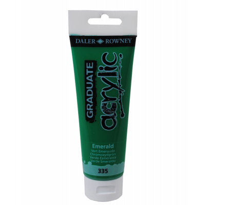 Colore acrilico fine Graduate - 120 ml - verde smeraldo - Daler Rowney - D123120335 - 5011386020549 - DMwebShop