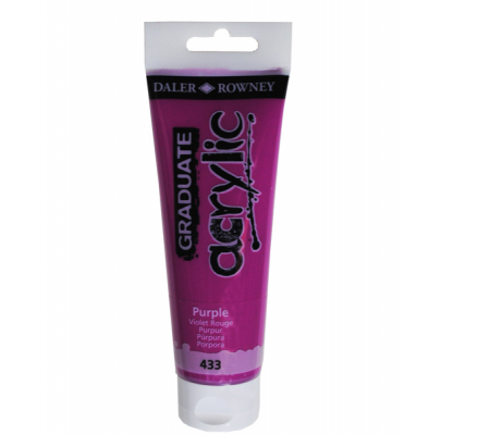 Colore acrilico fine Graduate - 120 ml - porpora - Daler Rowney - D123120433 - 5011386077635 - DMwebShop