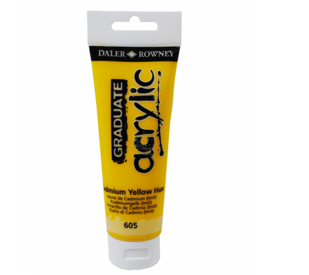 Colore acrilico fine Graduate - 120 ml - giallo cadmio imitazione - Daler Rowney - D123120605 - 5011386020518 - DMwebShop