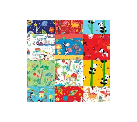 Carta regalo - raso - Bambini - 70 x 100 cm - scatola 100 fogli - Rex Sadoch - R4407GEN - 8006715132113 - DMwebShop