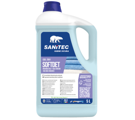 Ammorbidente Softdet Orchidea blu - 5 Lt - Sanitec - 2091 - 8054633838181 - DMwebShop