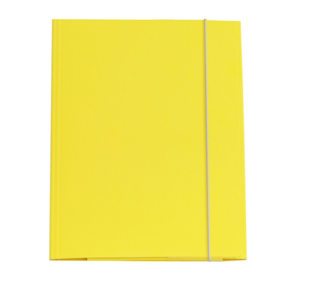 Cartellina con elastico - cartone plastificato - 3 lembi - 25 x 34 cm - giallo - Queen - conf. 10 pezzi - Starline - OD0032LBXXXAE04 - 8025133106506 - DMwebShop