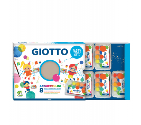 Set 8 astucci da 15 acquerellini - party gifts - Ø 15 mm - Giotto - 315000 - 8000825032165 - DMwebShop