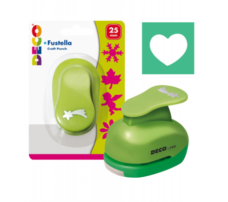 Fustella - motivo cuore - dimensione sagoma 25 mm - Deco - 04827 - 8004957048278 - DMwebShop