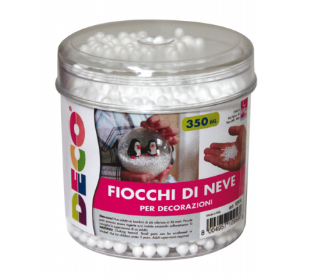 Palline di neve in polistirolo - barattolo 350 ml - Deco - 10958 - 8004957109580 - DMwebShop