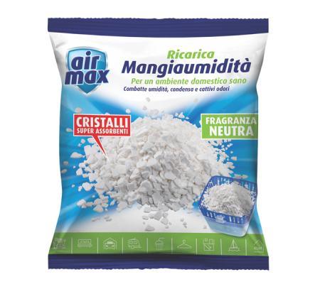 Ricarica sali assorbiumidita' - neutro - 1 kg - Air Max - D0737 - 8023779007317 - DMwebShop