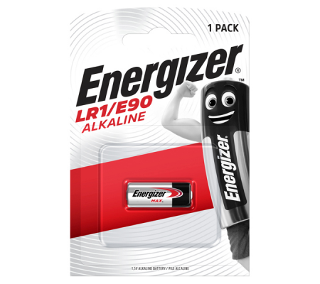 Pila LR1/E90 Alkaline - 1,5 V - Specialistiche - blister 1 pezzo - Energizer - E300781300 - 7638900083064 - DMwebShop