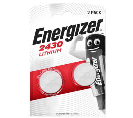 Pile CR2430 Lithium - 3 V - specialistiche - blister 2 pezzi - Energizer - E300830300 - 7638900379914 - DMwebShop