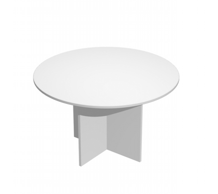 Tavolo riunione Easy - 4 posti - Ø 120 cm - altezza 72 cm - bianco - Artexport - 60121_3 - DMwebShop