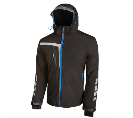 Giacca da lavoro SoftShell Quick - nero-blu - taglia L - U-power - PE114BC-L - 8033546336618 - DMwebShop